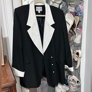 90’s vintage contrast collar blazer